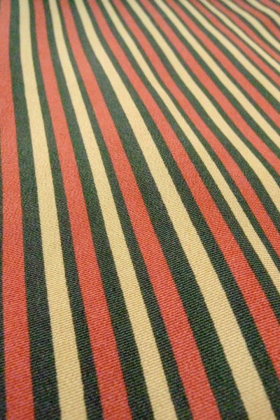 画像10: O1127D 女性用 小紋   シルク（正絹） 緑色,  縞 【中古】【USED】【リサイクル】 ★★★☆☆【O1127D】 (10)