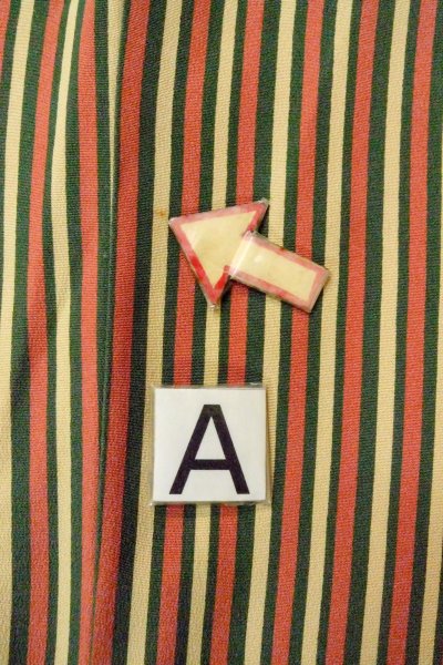 画像14: O1127D 女性用 小紋   シルク（正絹） 緑色,  縞 【中古】【USED】【リサイクル】 ★★★☆☆【O1127D】 (14)