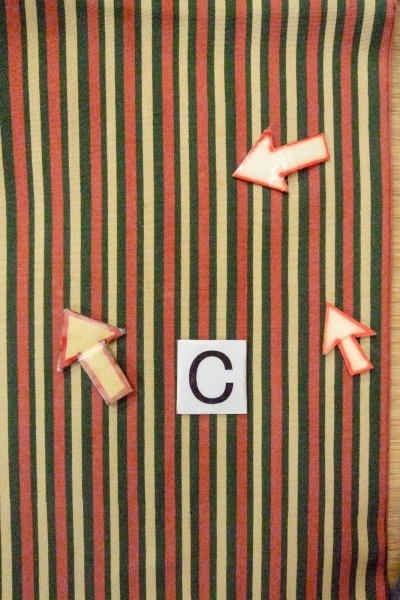 画像16: O1127D 女性用 小紋   シルク（正絹） 緑色,  縞 【中古】【USED】【リサイクル】 ★★★☆☆【O1127D】 (16)