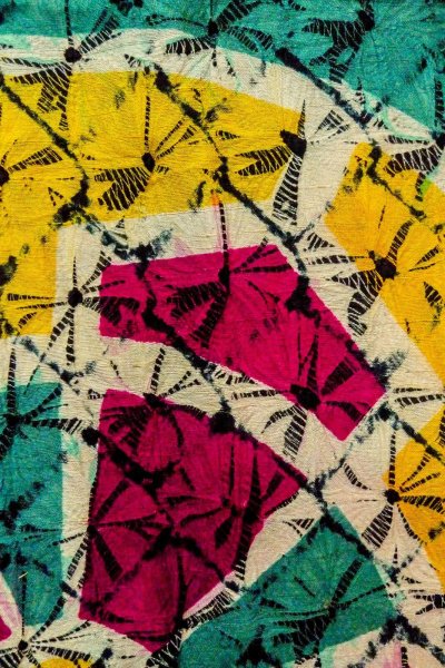 画像5: O1205C 女性用 羽織   シルク（正絹） 鮮やか青緑色,  車輪 【中古】【USED】【リサイクル】 ★☆☆☆☆【O1205C】 (5)