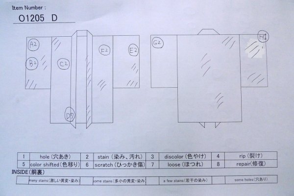 画像19: O1205D 女性用 羽織   シルク（正絹） 鮮やか赤色,  菊 【中古】【USED】【リサイクル】 ★☆☆☆☆【O1205D】 (19)