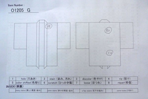 画像15: O1205G 女性用 羽織   シルク（正絹） 鮮やか紫色,  花 【中古】【USED】【リサイクル】 ★★★☆☆【O1205G】 (15)
