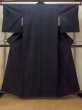 画像1: O1209B 女性用 紬   シルク（正絹） 深い紺,  かのこ 【中古】【USED】【リサイクル】 ★★★★☆【O1209B】 (1)