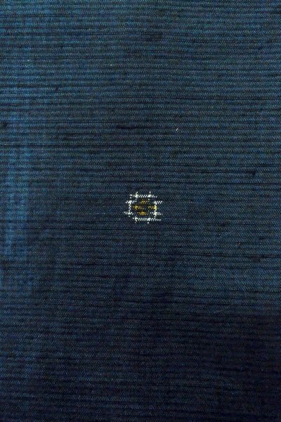 画像7: O1209C 女性用 紬   シルク（正絹） 深い紺,  抽象的模様 【中古】【USED】【リサイクル】 ★★★☆☆【O1209C】 (7)