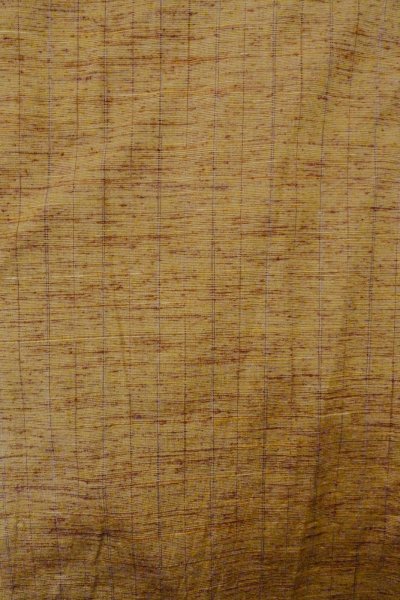 画像3: O1209D 女性用 紬  米沢紬  シルク（正絹） 薄い茶色,  縞 【中古】【USED】【リサイクル】 ★★★★☆【O1209D】 (3)