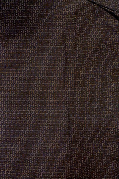 画像3: O1209J 女性用 紬   シルク（正絹） 深い黒,  亀甲 【中古】【USED】【リサイクル】 ★★★★☆【O1209J】 (3)