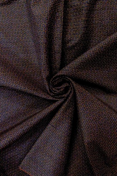 画像12: O1209J 女性用 紬   シルク（正絹） 深い黒,  亀甲 【中古】【USED】【リサイクル】 ★★★★☆【O1209J】 (12)