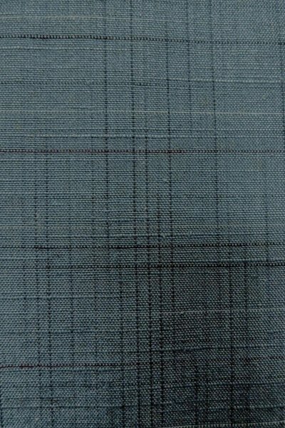 画像7: O1209N 女性用 紬   シルク（正絹） 淡い紺,  チェック柄 【中古】【USED】【リサイクル】 ★★★☆☆【O1209N】 (7)