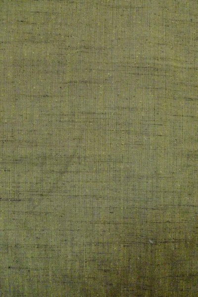 画像4: O1209T 女性用 紬   シルク（正絹） 灰色がかった緑色,  線 【中古】【USED】【リサイクル】 ★★★☆☆【O1209T】 (4)