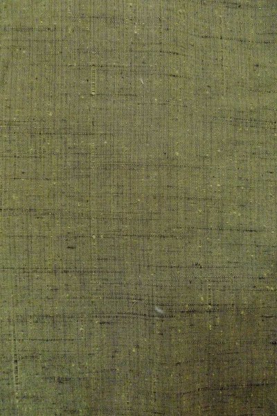 画像5: O1209T 女性用 紬   シルク（正絹） 灰色がかった緑色,  線 【中古】【USED】【リサイクル】 ★★★☆☆【O1209T】 (5)