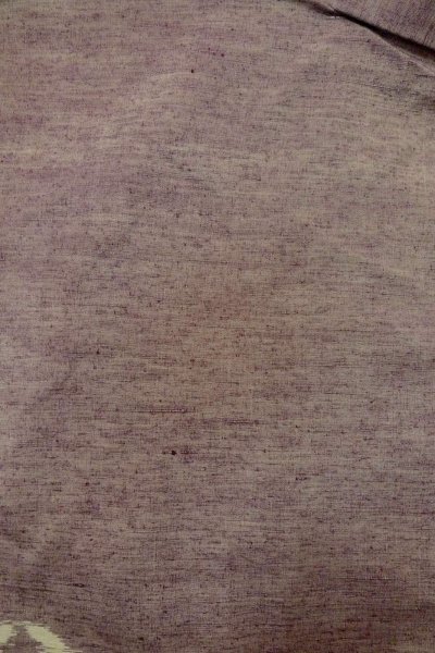 画像3: O1209U 女性用 紬   シルク（正絹） 薄い灰色がかった藤色,  車輪 【中古】【USED】【リサイクル】 ★★★★☆【O1209U】 (3)