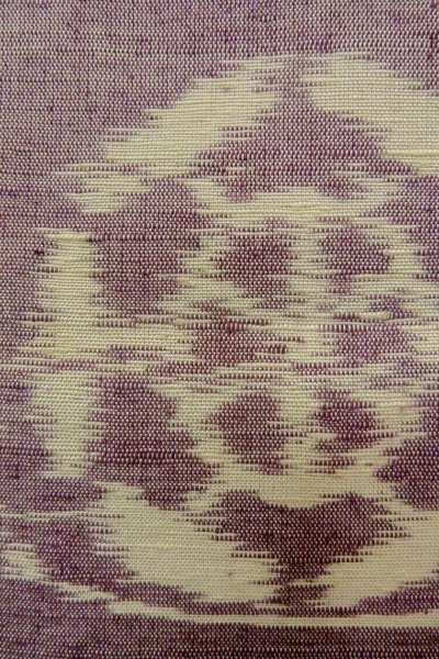 画像7: O1209U 女性用 紬   シルク（正絹） 薄い灰色がかった藤色,  車輪 【中古】【USED】【リサイクル】 ★★★★☆【O1209U】 (7)