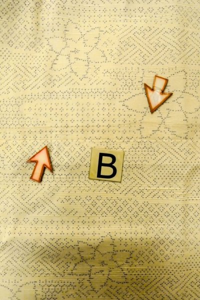 画像15: O1209X 女性用 紬   シルク（正絹） アイボリー,  花 【中古】【USED】【リサイクル】 ★★☆☆☆【O1209X】 (15)