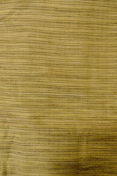 画像3: O1209Y 女性用 紬   シルク（正絹） 黄みオリーブ,  線 【中古】【USED】【リサイクル】 ★☆☆☆☆【O1209Y】 (3)