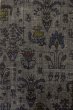 画像3: O1209Z 女性用 紬   シルク（正絹） 深い灰色,  花 【中古】【USED】【リサイクル】 ★★☆☆☆【O1209Z】 (3)
