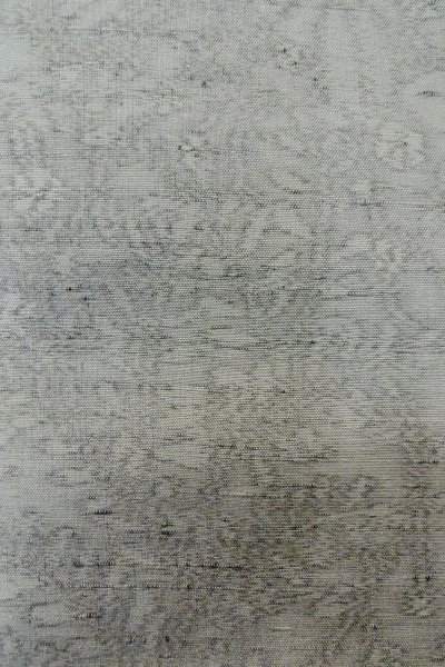 画像6: O1210A 女性用 紬   シルク（正絹） 薄い灰色,  花 【中古】【USED】【リサイクル】 ★★★☆☆【O1210A】 (6)