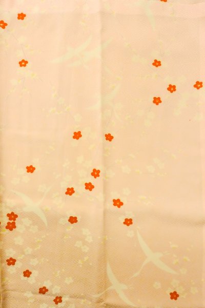 画像3: O1210C 女性用 襦袢   シルク（正絹） 桃色,  花 【中古】【USED】【リサイクル】 ★★★☆☆【O1210C】 (3)