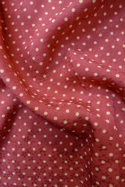 画像11: O1210D 女性用 襦袢   シルク（正絹） 赤み紫色,  小さな点々 【中古】【USED】【リサイクル】 ★★★☆☆【O1210D】 (11)