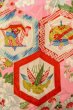 画像6: O1225B 女性用 女の子用着物   シルク（正絹） 光沢のある桃色,  ぼたん 【中古】【USED】【リサイクル】 ★★☆☆☆【O1225B】 (6)