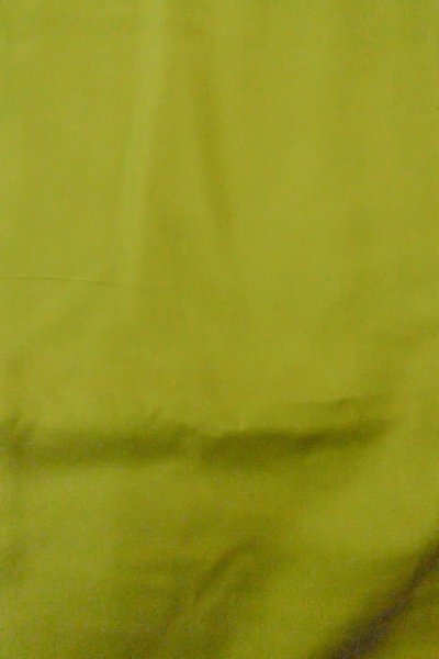 画像5: O1225C 女性用 女の子用着物   シルク（正絹） 薄いオリーブ,  ぼたん 【中古】【USED】【リサイクル】 ★★★☆☆【O1225C】 (5)