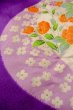 画像8: O1225D 女性用 女の子用着物   化繊 紫色,  ぼたん 【中古】【USED】【リサイクル】 ★★☆☆☆【O1225D】 (8)