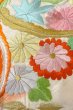 画像9: O1225F 女性用 女の子用着物   シルク（正絹） 白,  菊 【中古】【USED】【リサイクル】 ★☆☆☆☆【O1225F】 (9)