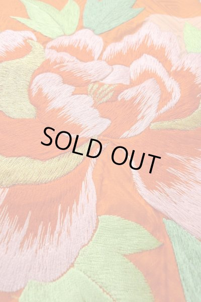 画像10: O1225F 女性用 女の子用着物   シルク（正絹） 白,  菊 【中古】【USED】【リサイクル】 ★☆☆☆☆【O1225F】 (10)