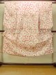 画像1: O1225K 女性用 女の子用着物   化繊 白,  菊 【中古】【USED】【リサイクル】 ★★☆☆☆【O1225K】 (1)