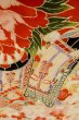 画像10: O1225N 女性用 女の子用着物   化繊 鮮やか赤色,  桜 【中古】【USED】【リサイクル】 ★★★☆☆【O1225N】 (10)