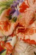 画像12: O1225N 女性用 女の子用着物   化繊 鮮やか赤色,  桜 【中古】【USED】【リサイクル】 ★★★☆☆【O1225N】 (12)