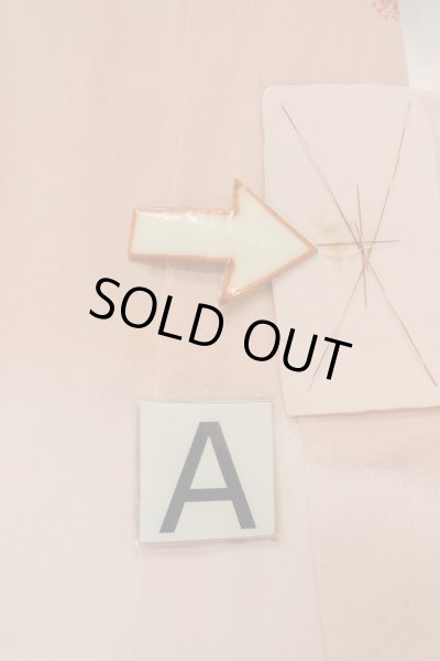 画像15: O1225N 女性用 女の子用着物   化繊 鮮やか赤色,  桜 【中古】【USED】【リサイクル】 ★★★☆☆【O1225N】 (15)