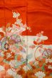 画像3: O1225O 女性用 女の子用着物   化繊 光沢のある鮮やか赤色,  ぼたん 【中古】【USED】【リサイクル】 ★★☆☆☆【O1225O】 (3)