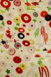 画像4: O1225P 女性用 女の子用着物   シルク（正絹） アイボリー,  菊 【中古】【USED】【リサイクル】 ★★☆☆☆【O1225P】 (4)