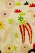 画像6: O1225P 女性用 女の子用着物   シルク（正絹） アイボリー,  菊 【中古】【USED】【リサイクル】 ★★☆☆☆【O1225P】 (6)