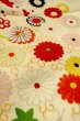 画像8: O1225P 女性用 女の子用着物   シルク（正絹） アイボリー,  菊 【中古】【USED】【リサイクル】 ★★☆☆☆【O1225P】 (8)