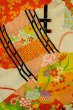 画像3: O1225S 女性用 女の子用着物   シルク（正絹） 白,  ぼたん 【中古】【USED】【リサイクル】 ★★☆☆☆【O1225S】 (3)