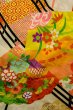 画像4: O1225S 女性用 女の子用着物   シルク（正絹） 白,  ぼたん 【中古】【USED】【リサイクル】 ★★☆☆☆【O1225S】 (4)
