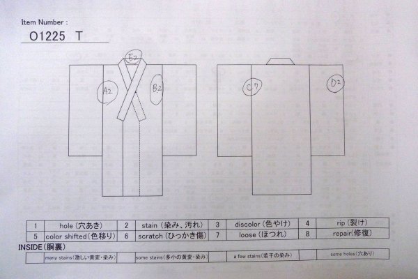 画像13: O1225T 女性用 女の子用長襦袢   化繊 淡い桃色,  かのこ 【中古】【USED】【リサイクル】 ★★★☆☆【O1225T】 (13)