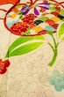 画像8: O1225U 女性用 女の子用着物   シルク（正絹） オフ　ホワイト,  桜 【中古】【USED】【リサイクル】 ★★☆☆☆【O1225U】 (8)