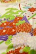 画像7: O1225V 女性用 女の子用着物   シルク（正絹） 光沢のある白,  菊 【中古】【USED】【リサイクル】 ★★★☆☆【O1225V】 (7)