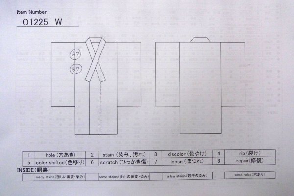画像14: O1225W 女性用 女の子用着物   シルク（正絹） 朱赤,  ぼたん 【中古】【USED】【リサイクル】 ★★★☆☆【O1225W】 (14)