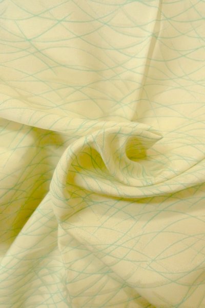 画像12: O1225X 女性用 襦袢   シルク（正絹） オフ　ホワイト,  芝草 【中古】【USED】【リサイクル】 ★★★☆☆【O1225X】 (12)