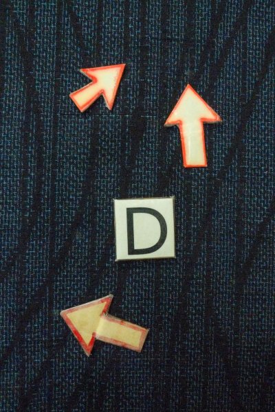 画像17: O1226C 女性用 紬   シルク（正絹） 藍,  線 【中古】【USED】【リサイクル】 ★★☆☆☆【O1226C】 (17)