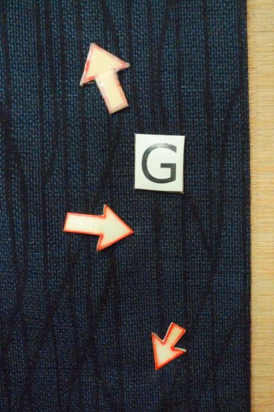 画像20: O1226C 女性用 紬   シルク（正絹） 藍,  線 【中古】【USED】【リサイクル】 ★★☆☆☆【O1226C】 (20)