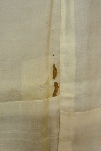 画像26: P0109A 女性用 留袖   シルク（正絹） 薄い茶色,  花 【中古】【USED】【リサイクル】 ★☆☆☆☆【P0109A】 (26)