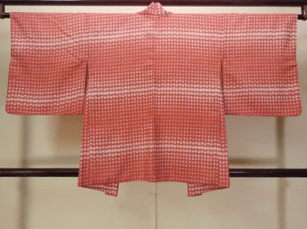 画像2: P0109G 女性用 羽織   化繊 深い桃色,  花 【中古】【USED】【リサイクル】 ★★★☆☆【P0109G】 (2)