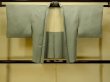 画像1: P0109I 女性用 羽織   シルク（正絹） 淡い灰色がかった水色,  【中古】【USED】【リサイクル】 ★★☆☆☆【P0109I】 (1)