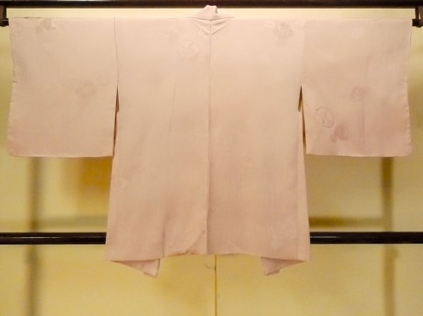 画像2: P0109J 女性用 羽織   シルク（正絹） 薄い桃色,  【中古】【USED】【リサイクル】 ★★★★☆【P0109J】 (2)