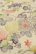 画像5: P0109M 女性用 羽織   シルク（正絹） オフ　ホワイト,  菊 【中古】【USED】【リサイクル】 ★★☆☆☆【P0109M】 (5)