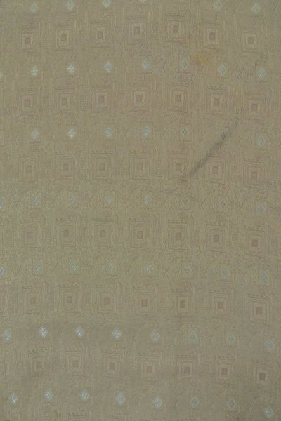 画像4: P0109Q 女性用 羽織   シルク（正絹） 灰色,  幾何学模様 【中古】【USED】【リサイクル】 ★★★☆☆【P0109Q】 (4)